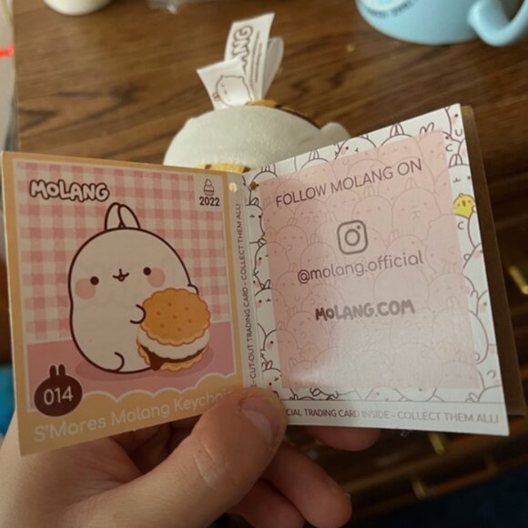 Aurora - Molang - 3" S'Mores Molang Keychain - Picture 2 of 2